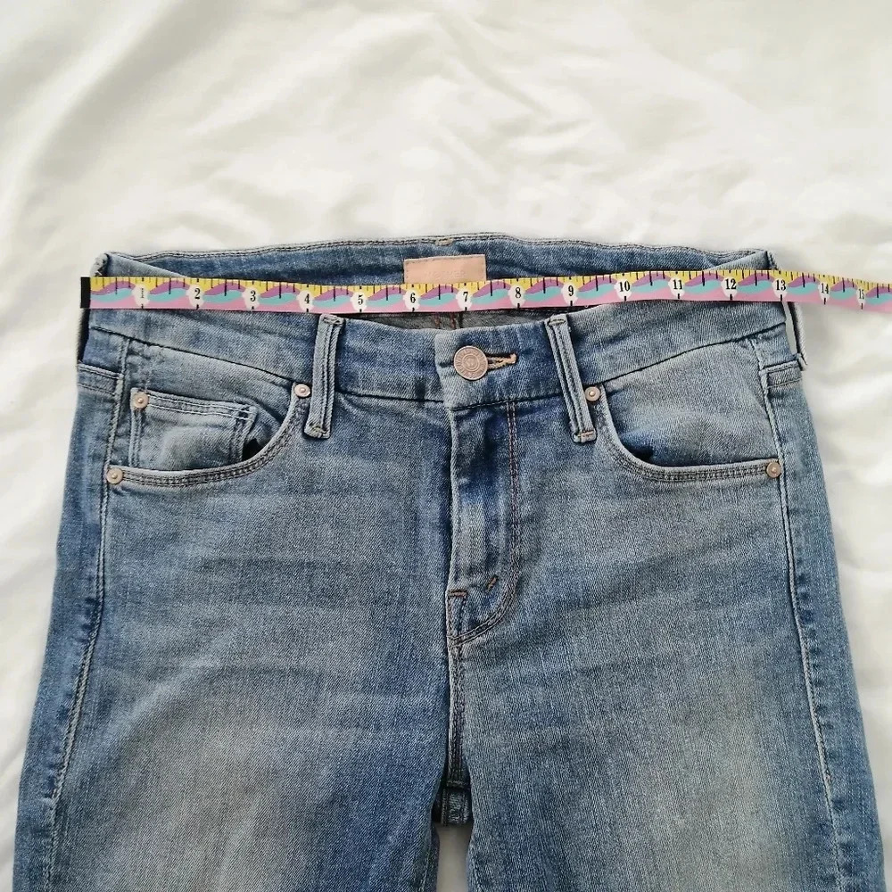 Mother The Looker Skinny Jeans in Light Kitty Light Wash Size 25 - Picture 14 of 15